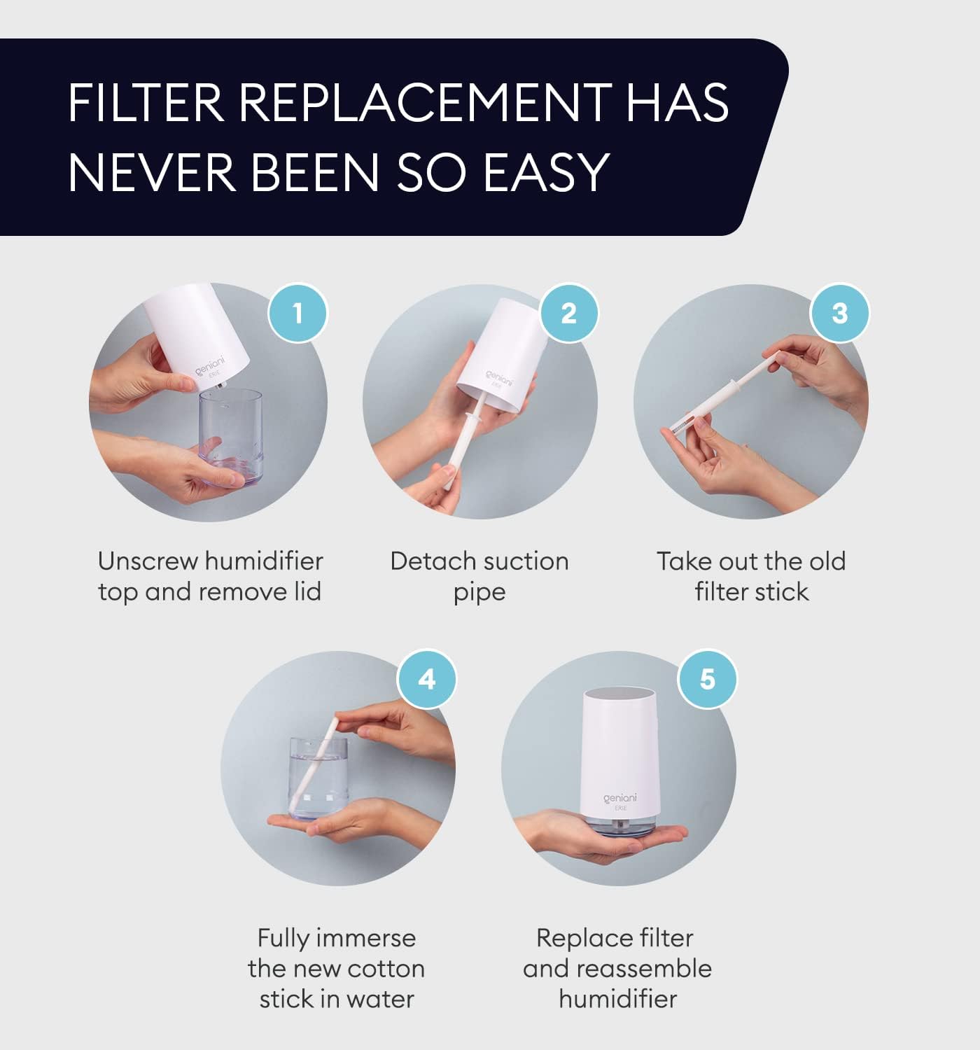 Humidifier Replacement Cotton Sticks (10 pcs.)